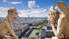 Eiffel Tower Paris statues Gargoyles