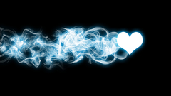 Electric smoke heart by