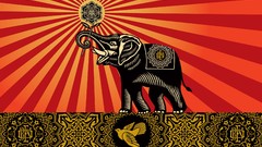 Elephants obey Shepard Fairey Incase