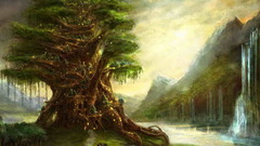 Elven picture Green fantasy