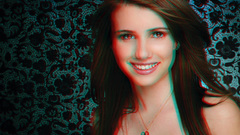 Emma roberts anaglyph