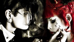 Emo Gothic couple black