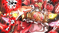 Energy wings dress fangs red eyes Ribbons blondes full moon 