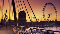 England panorama United Kingdom railing Bridges London Eye 