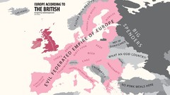 Europe Britain Maps funny charts stereotype