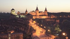 Europe City Lights Castles cities town view cityscapes european 