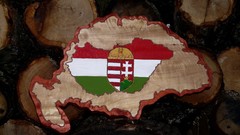 Europe Flags paintings Wood grunge hungary historic painted 