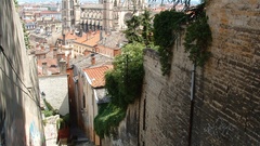 European rooftops cathedrals steep