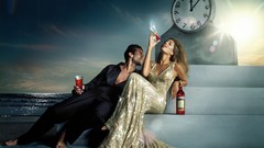 Eva Mendes bottles alcohol