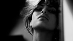 Eva Mendes grayscale monochrome