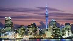 Evening New Zealand Auckland falls