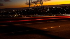 Evening night sky long exposure cityview idevil17 car trail