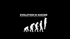 Evolution black humor