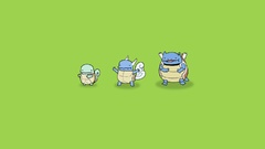 Evolution Simple Background Pokemon