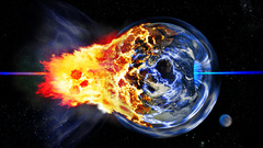 Explosions Earth Apocalypse globes