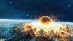 Explosions planets Crash artwork