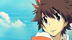 Eyes Anime smiling skies katekyo hitman reborn Tsuna Sawada 