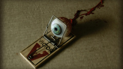 Eyes blood gore mouse