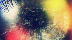 Eyes cityscapes buildings Protomen