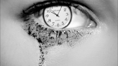 Eyes clocks grayscale monochrome