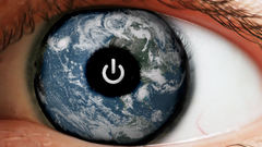 Eyes Earth power button