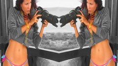 Eyes faces body selective coloring Latina ojos