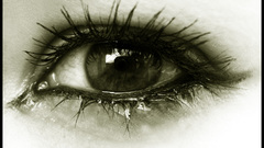 Eyes for tears tear and sad looking some
