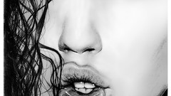 Eyes lips faces models portraits Marcus Tray