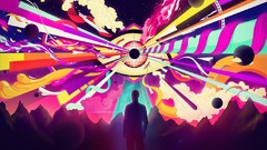 Eyes Men point illuminated Third Eye digital art Illuminati 