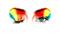 Eyes multicolor rainbows eye