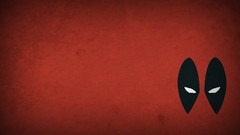 Eyes red background minimalistic blo0p marvel comics Deadpool 