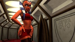 Eyes star wars Star Wars: The Clone Wars white hair faces 3d 