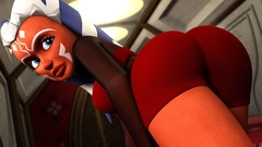 Eyes star wars Star Wars: The Clone Wars white hair faces 3d 