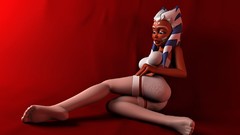 Eyes star wars Star Wars: The Clone Wars white hair faces 3d 