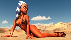 Eyes star wars Star Wars: The Clone Wars white hair faces 3d 