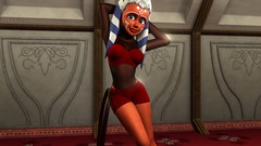 Eyes star wars Star Wars: The Clone Wars white hair faces 3d 