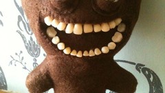 Eyes teeth brown plush teddy bears stare Fuggler