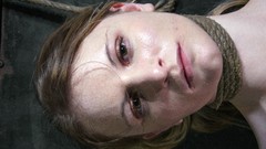 Eyes tie neck faces Ropes blondes long hair models choke BDSM 