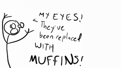 Eyes white background