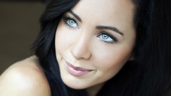 Eyes woman Actress black hair Ksenia Solo