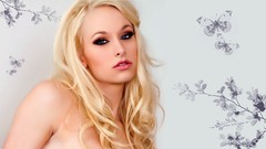 Eyes woman Actress blondes models supermodels Lux Kassidy