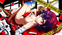 Eyes woman Anime anime girls bakemonogatari kanbaru suruga 
