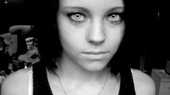 Eyes woman black hair teen Toni Pearce