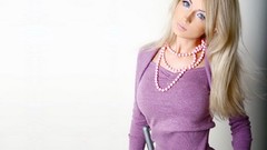 Eyes woman blondes models barbie boobs Russians Valeria 