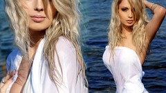 Eyes woman blondes models barbie panties Russians Valeria 