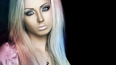 Eyes woman blondes models barbie Russians tp Valeria Lukjanova