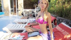 Eyes woman blondes models little girl barbie panties Russians 