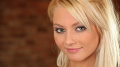 Eyes woman blondes smiling models Annely Gerritsen Grace Hartley