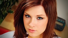 Eyes woman brunettes Onlytease Magazine Jocelyn Kay