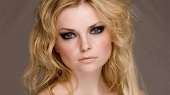 Eyes woman close-up faces blondes blue eyes Izabella Miko